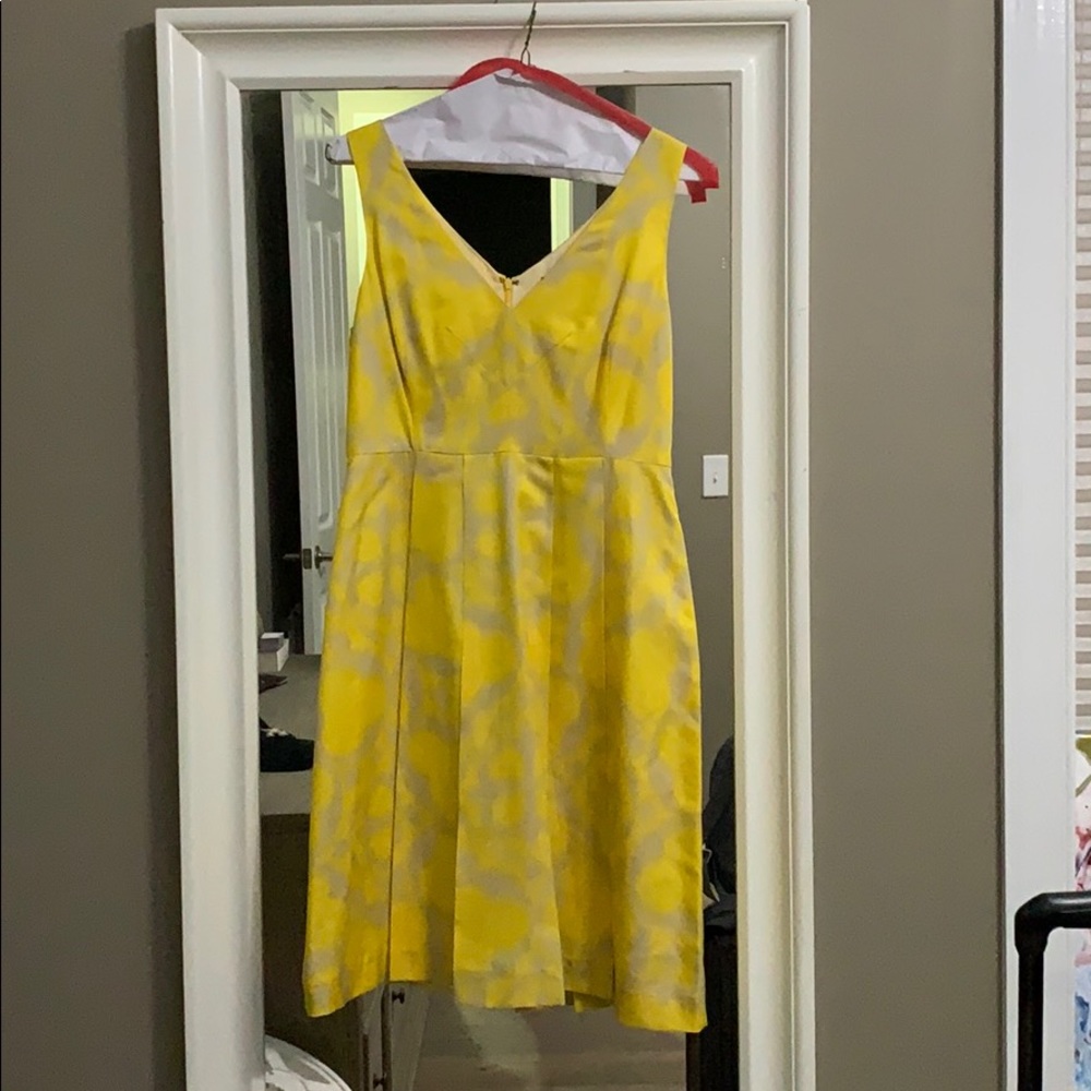 YELLOW VNECK TORY BURCH DRESS